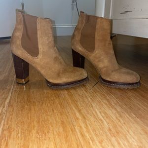 Tory Burch Brown Booties